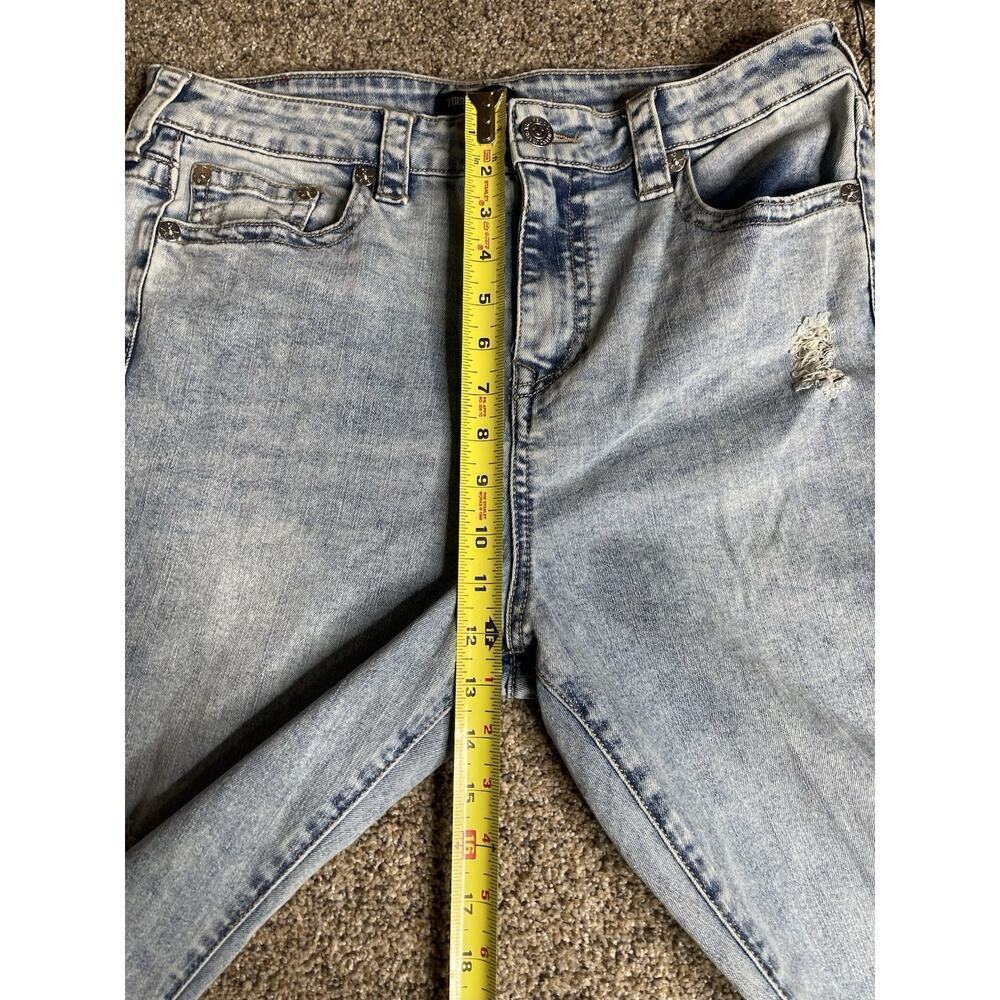 New! True Religion Bandana Print Flare Jeans Lightwash High Rise Bell Bottom 34 - Picture 5 of 8